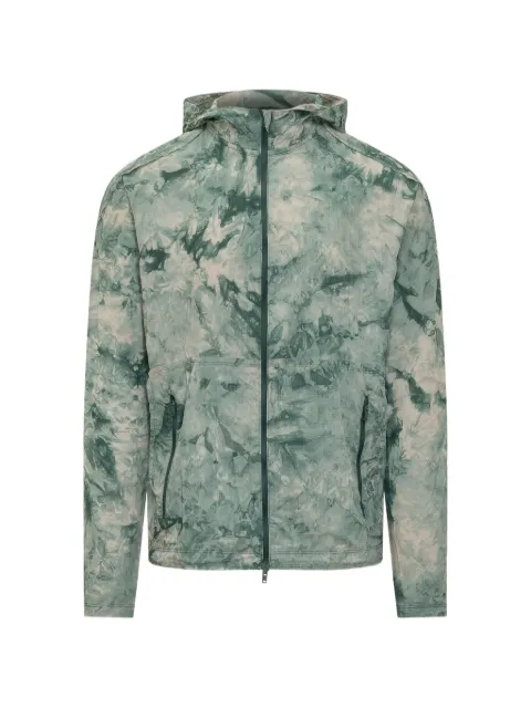 Y-3 hooded print jacket Green KQ9833