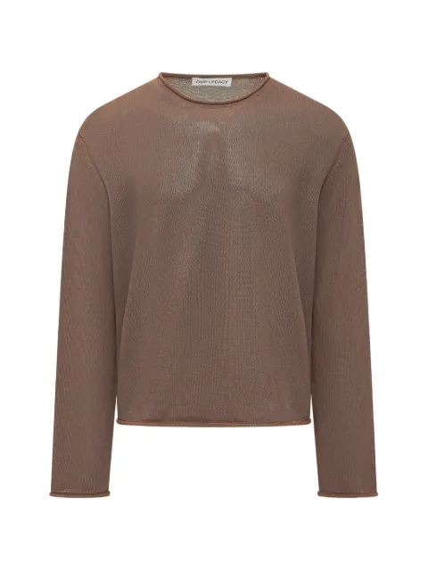 OUR LEGACY Rigid Popover knitted top Brown M2263RCC