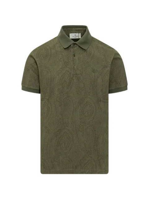 ETRO paisley polo shirt Green MRMD0004AKF84