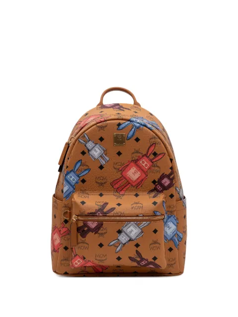MCM Stark Rabot-graphic backpack Brown MMKGSVE08