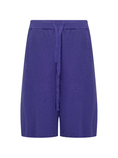 Laneus knitted bermuda shorts Blue S6LAMAKS024