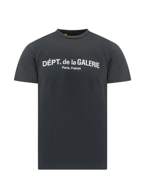 GALLERY DEPT. Lux logo-print cotton-jersey T-shirt Black TOP036