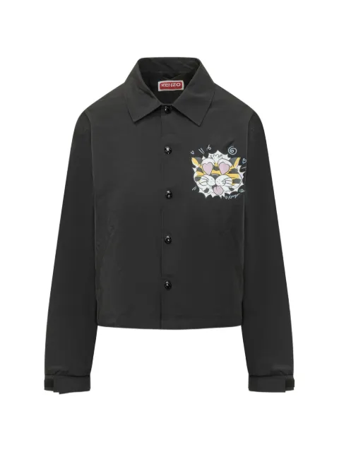 Kenzo graphic coach jacket Black FG52BL2499NI