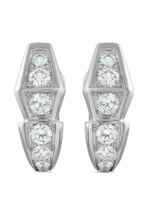 Bvlgari Pre-Owned Serpenti diamond earrings Silver BV02011426