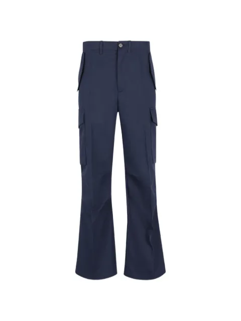 Setchu belt-loops cargo trousers Blue U261P068C03890CO10WS