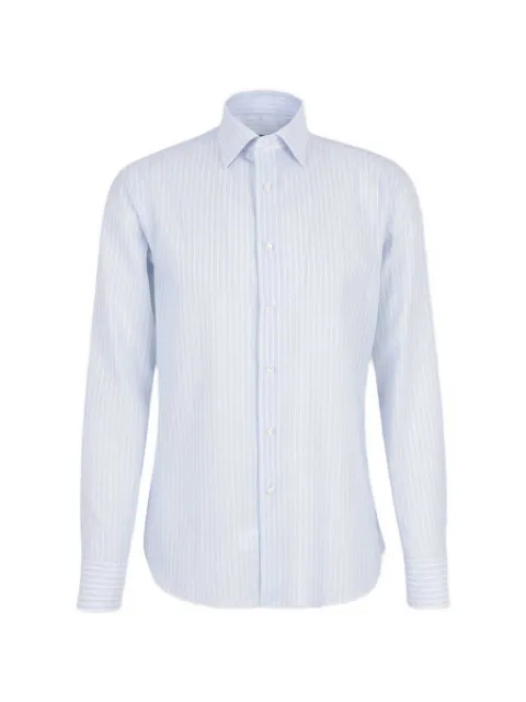 Canali striped shirt Blue CCL7018GD03719