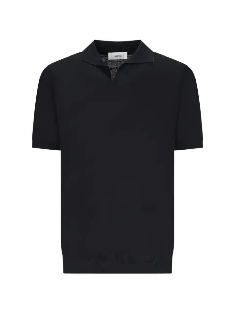 Lardini polo-neck T-shirt Black PALPMC104