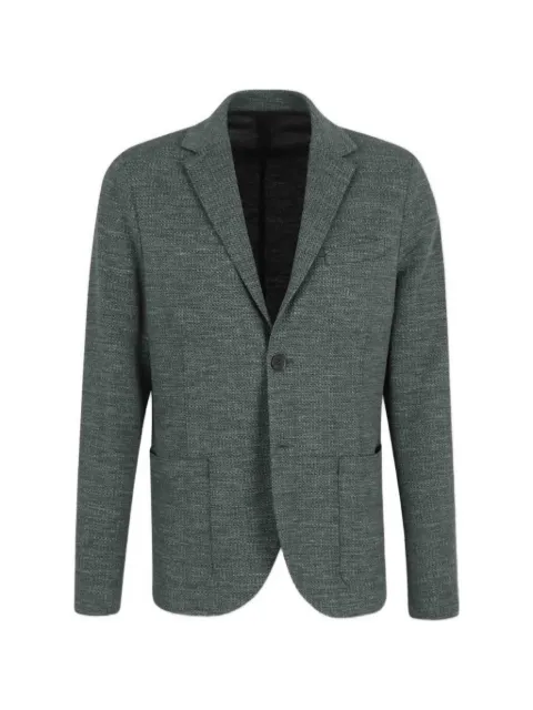 Harris Wharf London single-breasted patch-pocket blazer Green CL8P22PPM