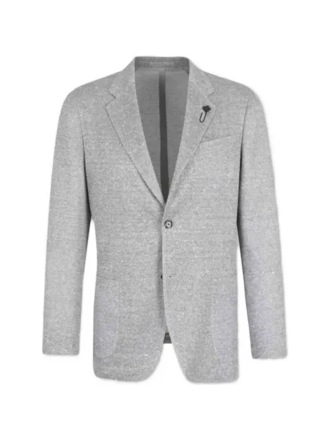 Lardini single-breasted knitted blazer Grey CNLKJ5E84PALK66043
