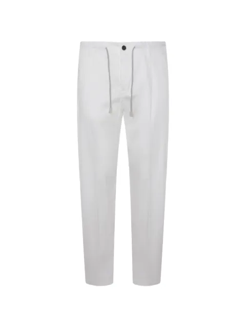 Eleventy drawstring trousers White M75PANG03TET0K00701N