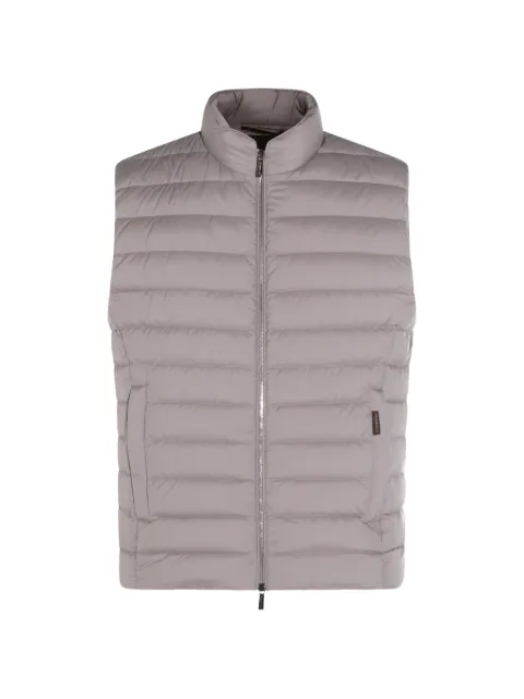 Moorer zip puffer gilet Grey MOUGI200313S3U0102