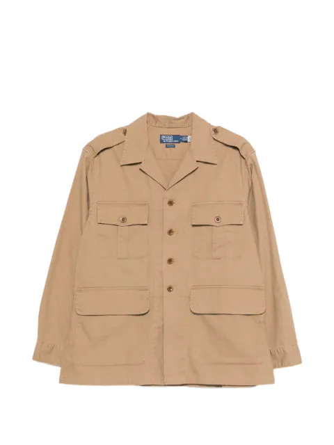Polo Ralph Lauren button-fastening flap-pocket shirt Neutrals 710P08230001