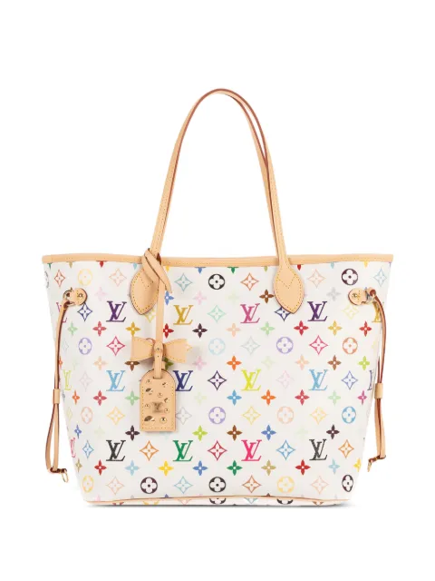 Louis Vuitton Pre-Owned x Takashi Murakami MM Neverfull multicolour tote bag White CHIP