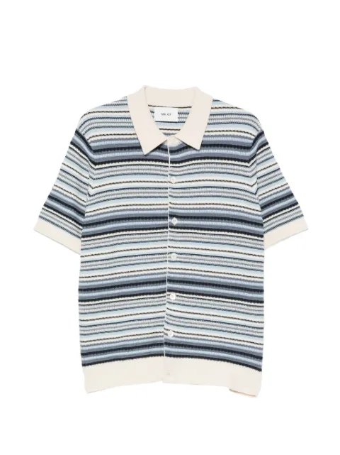 NN07 Nolan 60019 striped knitted shirt Blue 2620000918