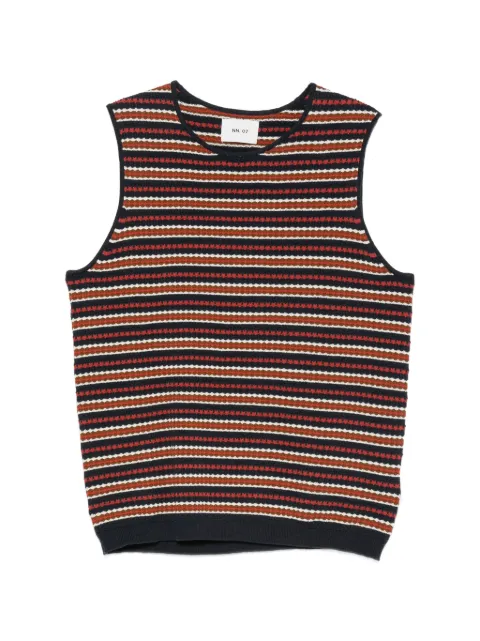 NN07 Bari 6686 striped knitted vest Blue 2526686709