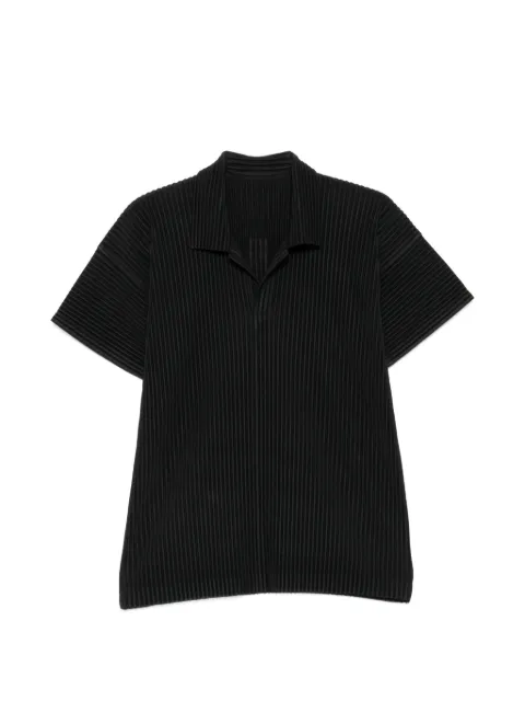 Homme Plissé Issey Miyake pleated short-sleeve T-shirt Black HP67JM530