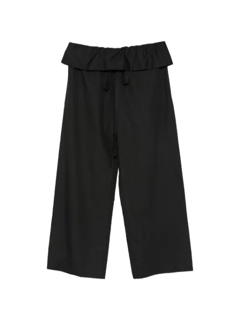 Enza Costa peplum drawstring trousers Black LPP4391