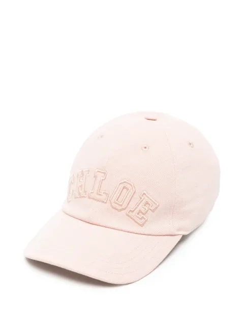 Chloé logo-embroidered baseball cap Pink CH26AHC09DNM