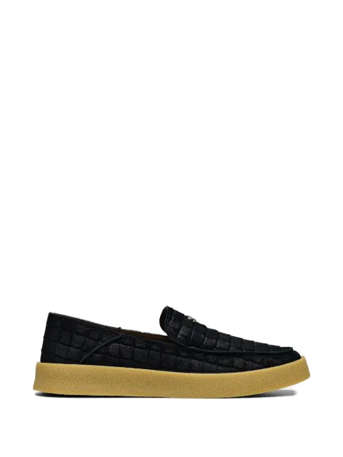 Hide&Jack crocodile-effect slip-on sneakers Black ERIVA