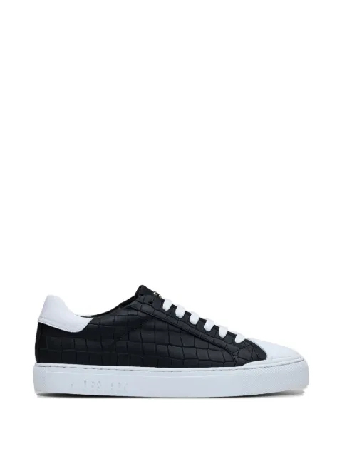 Hide&Jack Essence textured lace-up sneakers Black ECUPLBLKWHT