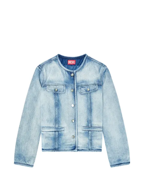 Diesel jacket in medium-light skeleton denim Blue A2383009P29