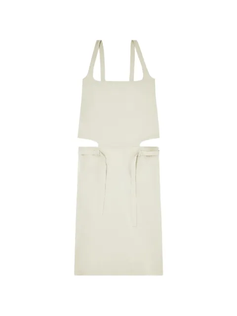 Diesel D-Sana square-neck tie-strap midi dress Neutrals A236760EGET