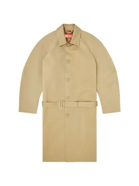 Diesel trench coat with cocoon sleeves Neutrals A229060WECC