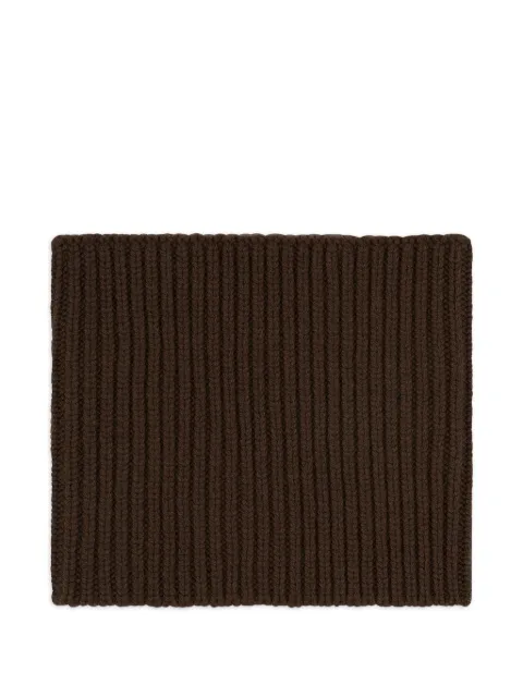 BOMPARD ribbed snood Brown AK429