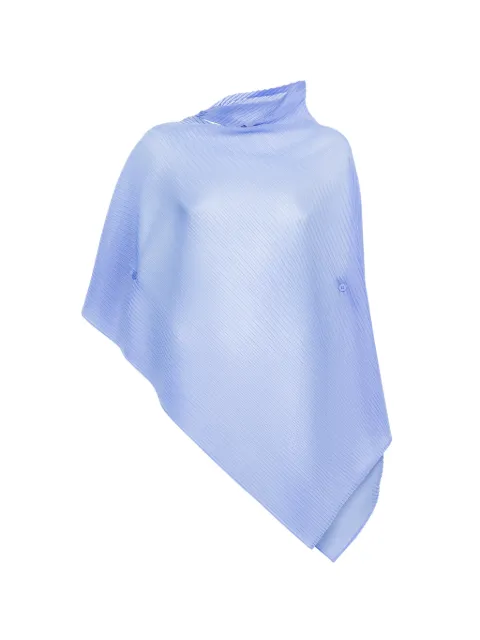 Issey Miyake pleated poncho Blue IM66FJ621