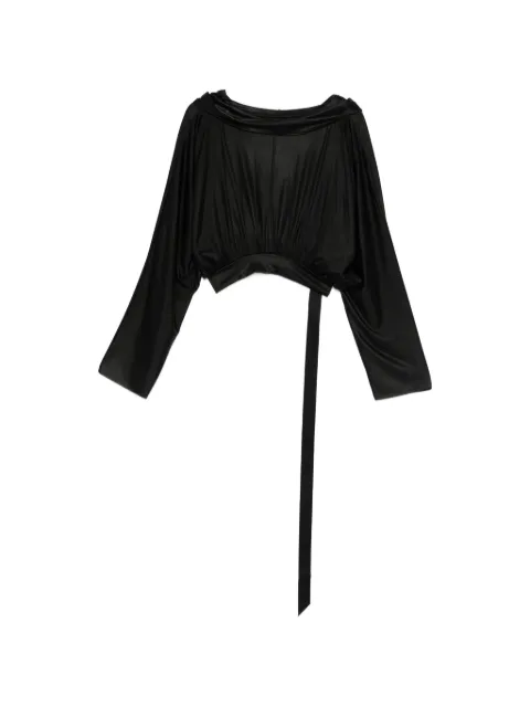 Rick Owens DRKSHDW long-sleeve hoodie Black DS01F4218JL