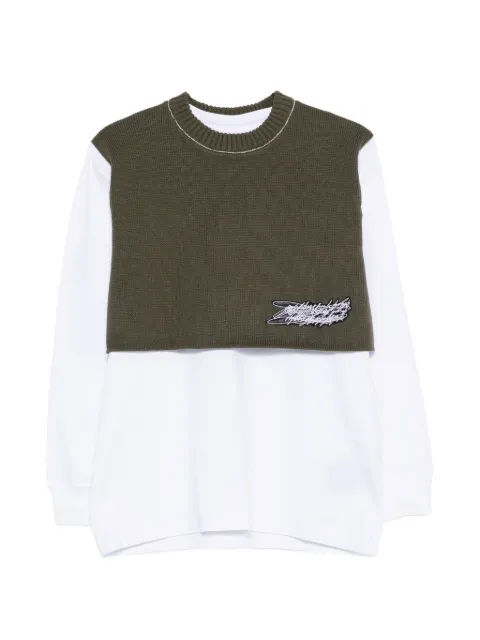 GR10K logo-patch knitwear White DG241333EN1212