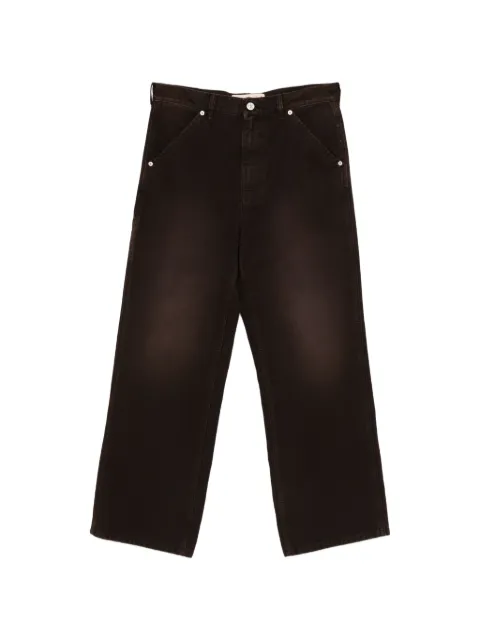 Marni embroidery jeans Brown PUMU0325GXUSCY6300M75