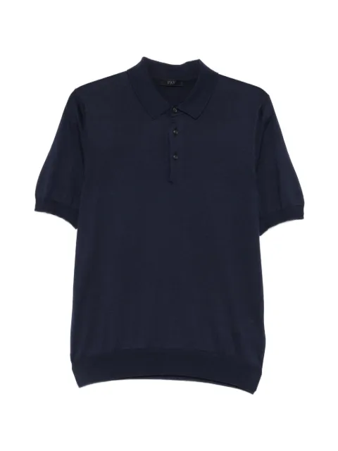 Fay buttoned polo shirt Blue NMMC1522380VTR