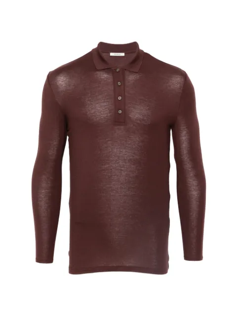 ENTIRE STUDIOS long-sleeve polo shirt Brown ESSS26PO01241