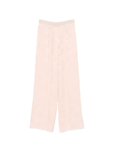 Forte Forte floral-print trousers Pink 14557MYPANTS