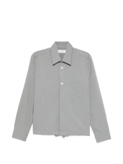 Lardini patch-pocket popover shirt Grey PATARIQPAIF66407