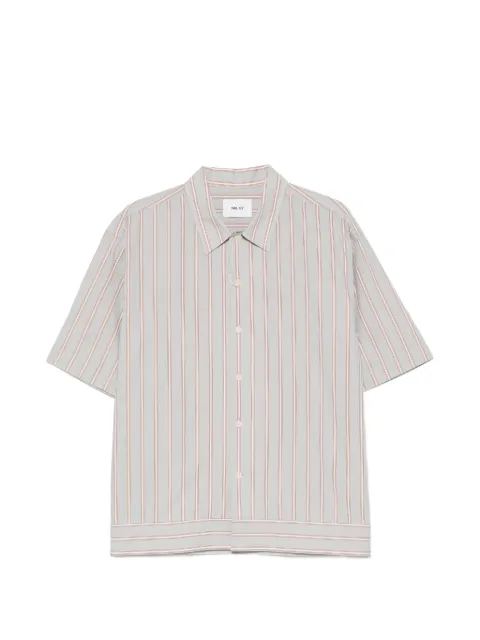NN07 striped short-sleeve shirt Grey 2620001024