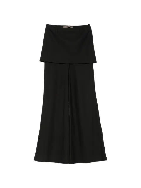 Enza Costa twill apron-style trousers Black TLT4400