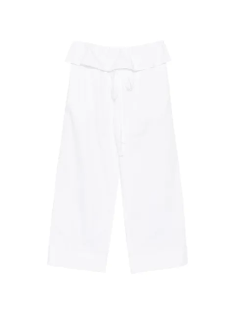 Enza Costa drawstring trousers White LPP4391