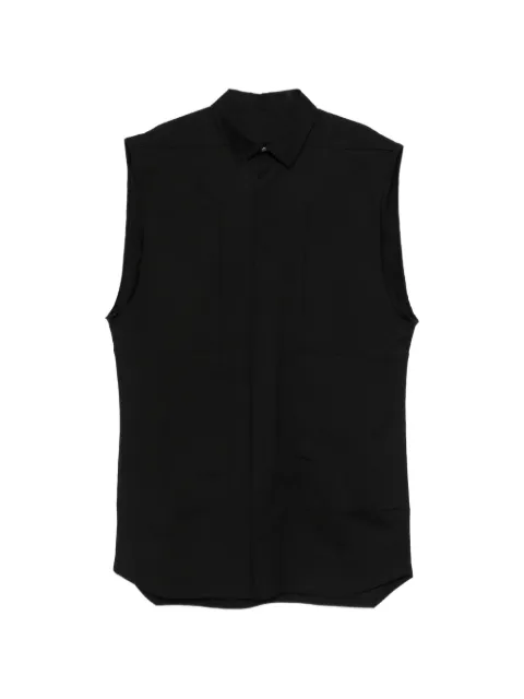 Rick Owens Jumbo button fastening overshirt Black RU01F2739TE