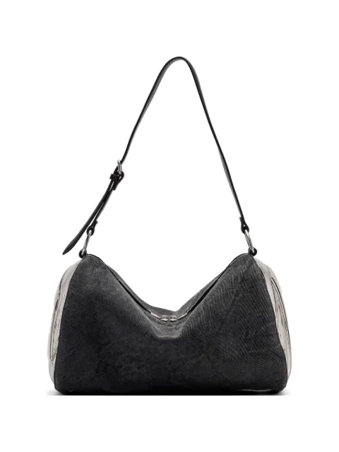 Diesel Load-D-shoulder bag with transparent Oval D sides Black X10709P8965