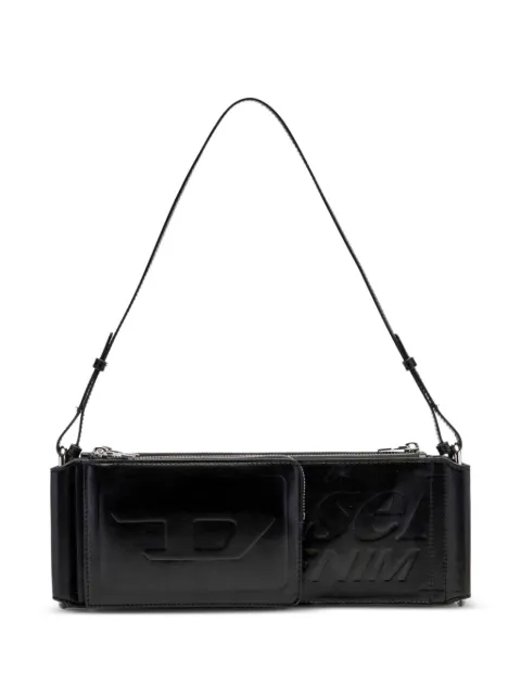 Diesel Flag-D-Modular logo-embossed shoulder bag Black X10713P8822
