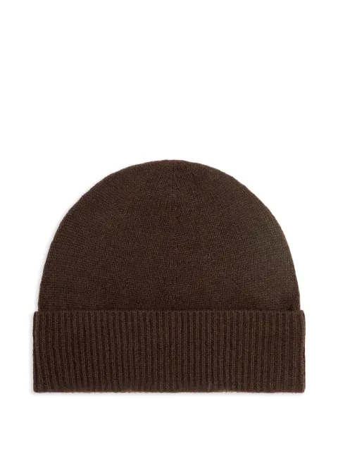 BOMPARD ribbed beanie hat Brown AK8