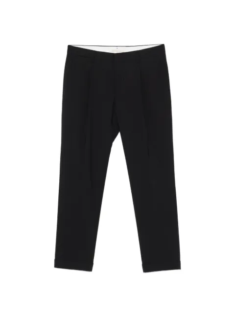 Briglia 1949 pleated cuffed trousers Black TIBERIOS300082