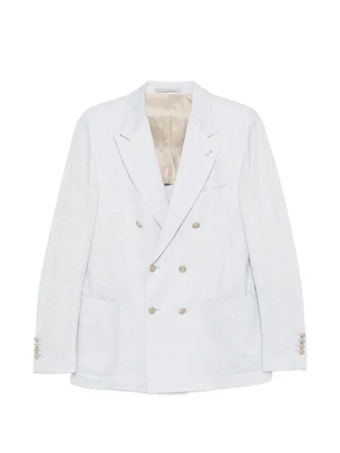 Eleventy double-breasted buttoned blazer Blue M75GIAK10TES0M17608