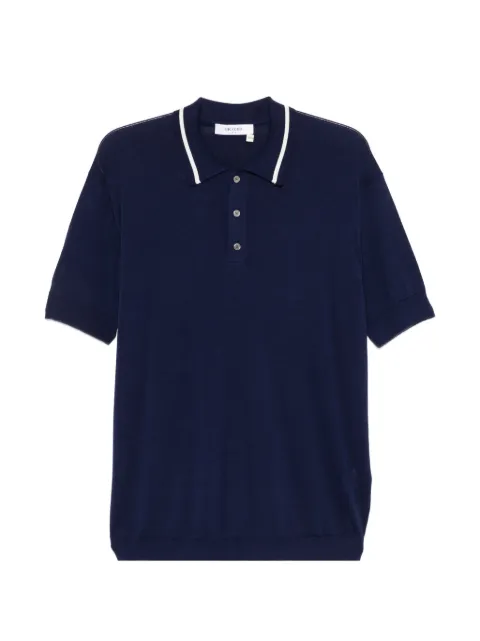 Greyed short-sleeve polo shirt Blue GAM26012