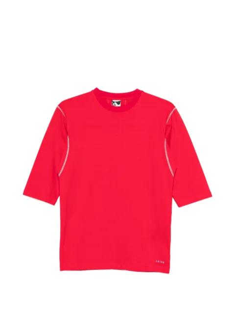 GR10K short-sleeve topstitch T-shirt Red DG022304FR