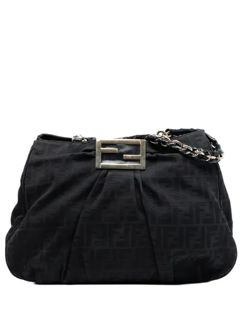 Fendi Pre-Owned 2000-2010 Large Zucca Canvas Mia Tote shoulder bag Black EN72X0LR6NQS2U1X