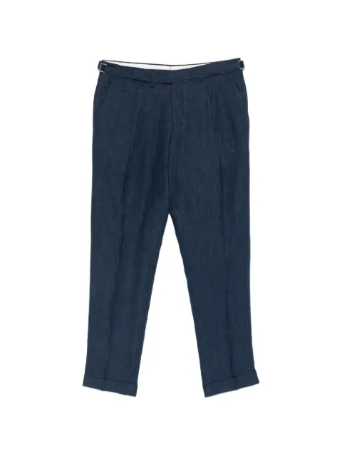 Briglia 1949 buckle-detail pleated trousers Blue QUARTIERIS300118