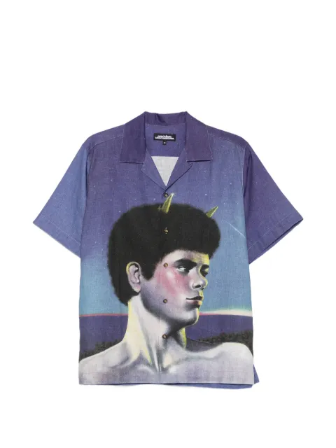 CARNE BOLLENTE graphic-print short-sleeve shirt Purple SS26SSS0102
